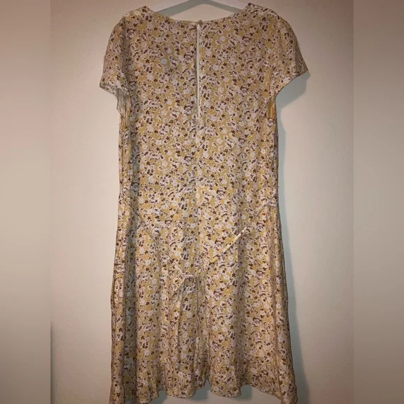 Abercrombie & Fitch Yellow Floral Sundress w/ pockets Size XLarge NWT - Picture 4 of 7